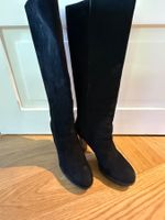 Damen Stiefel von TOD'S schwarz Wildleder hoher Absatz