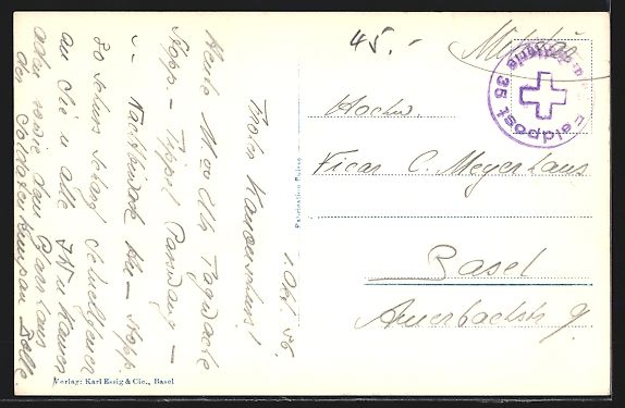 Cartoline postali: AK Reigoldswil, Kirche mit Reifenstein – Usato da Berlin venduto da bartko-reher 1