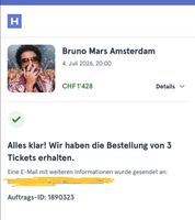 1 Bruno Mars Ticket