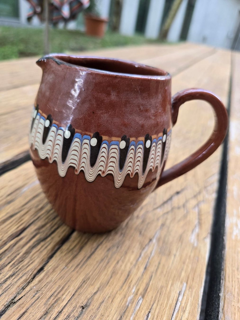 Caraffe: Keramik: Krug braun bemalt – Usato da Romanshorn venduto da Rachacha