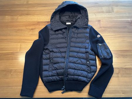 Moncler Strickjacke mit Daunen, Grösse L, Top Zustand!