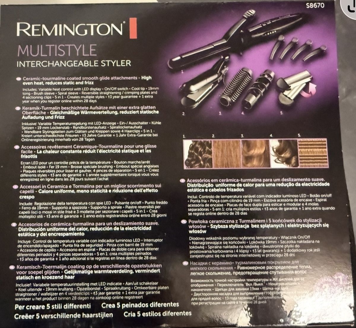 Remington Fers à boucler & lisser: REMINGTON  MULTISTYLE INTERCHANGEABLE STYLER – Neuf (Voir description) à Oberdiessbach par nad_c5nz 1