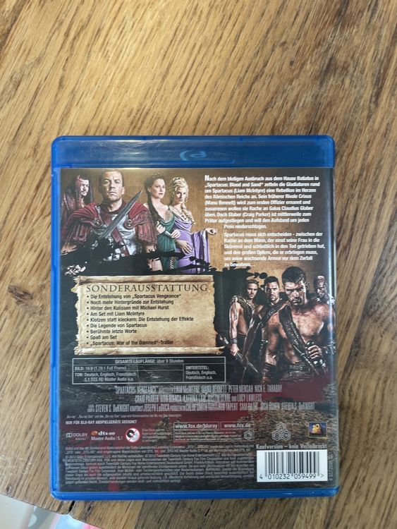 Blue Ray Spartacus Vengeance Season 2 Kaufen Auf Ricardo