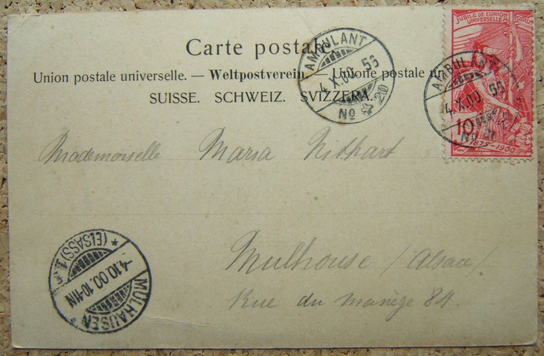 Ansichtskarten: AK BELLINZONA 1900 – Gebraucht aus Brunnen von Nonne04 1