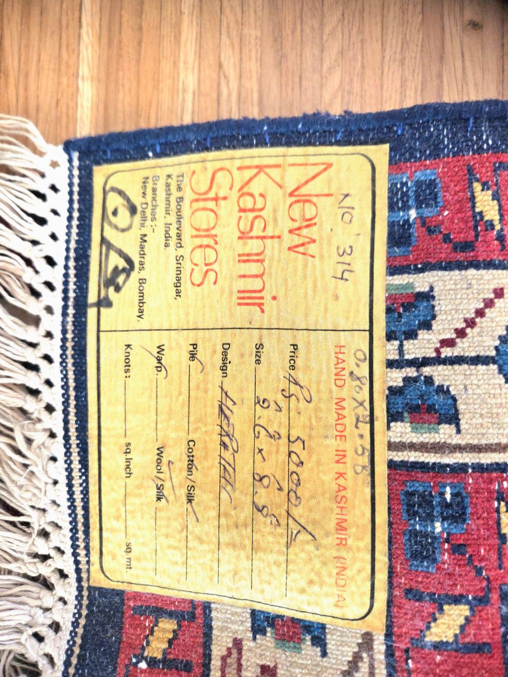 Tappeti: Hand Made Kaschmir Teppich Original Läufer NEU – Usato da Zürich venduto da mal_t25h 1