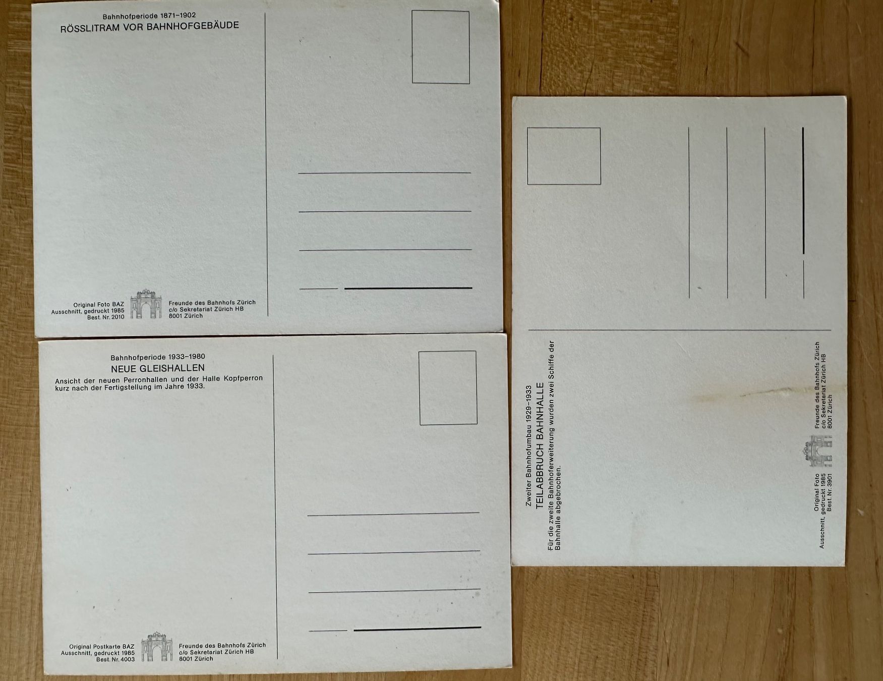 Cartoline postali: Bahnhof Zürich Ansichtskarten – Usato da Zürich venduto da ruedigg 1
