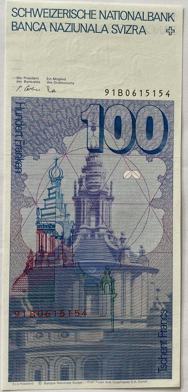 Banconote: Billet Banque Suisse 100 CHF – Nuovo (secondo la descrizione) da Genève venduto da EdsoaresS 1