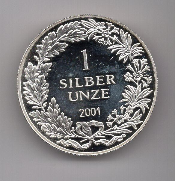Alle Münzen: (389) 1 Unze, 2001, stgl – Gebraucht aus Rüthi (Rheintal) von erdnuessli1 1