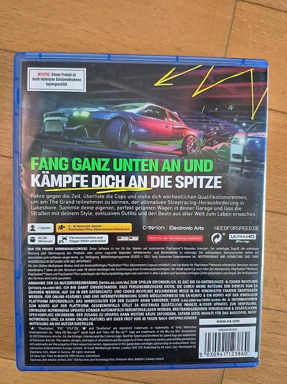 Jeux: Need for Speed Unbound PS5 – D'occasion à Horw par Mschaefer 1