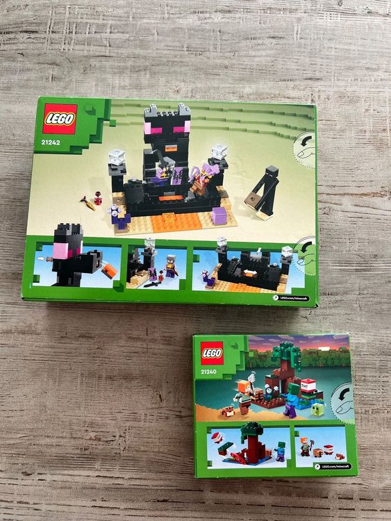 Lego Minecraft 21242 Die End-Arena & 21240 Sumpfabenteuer | Kaufen auf ...