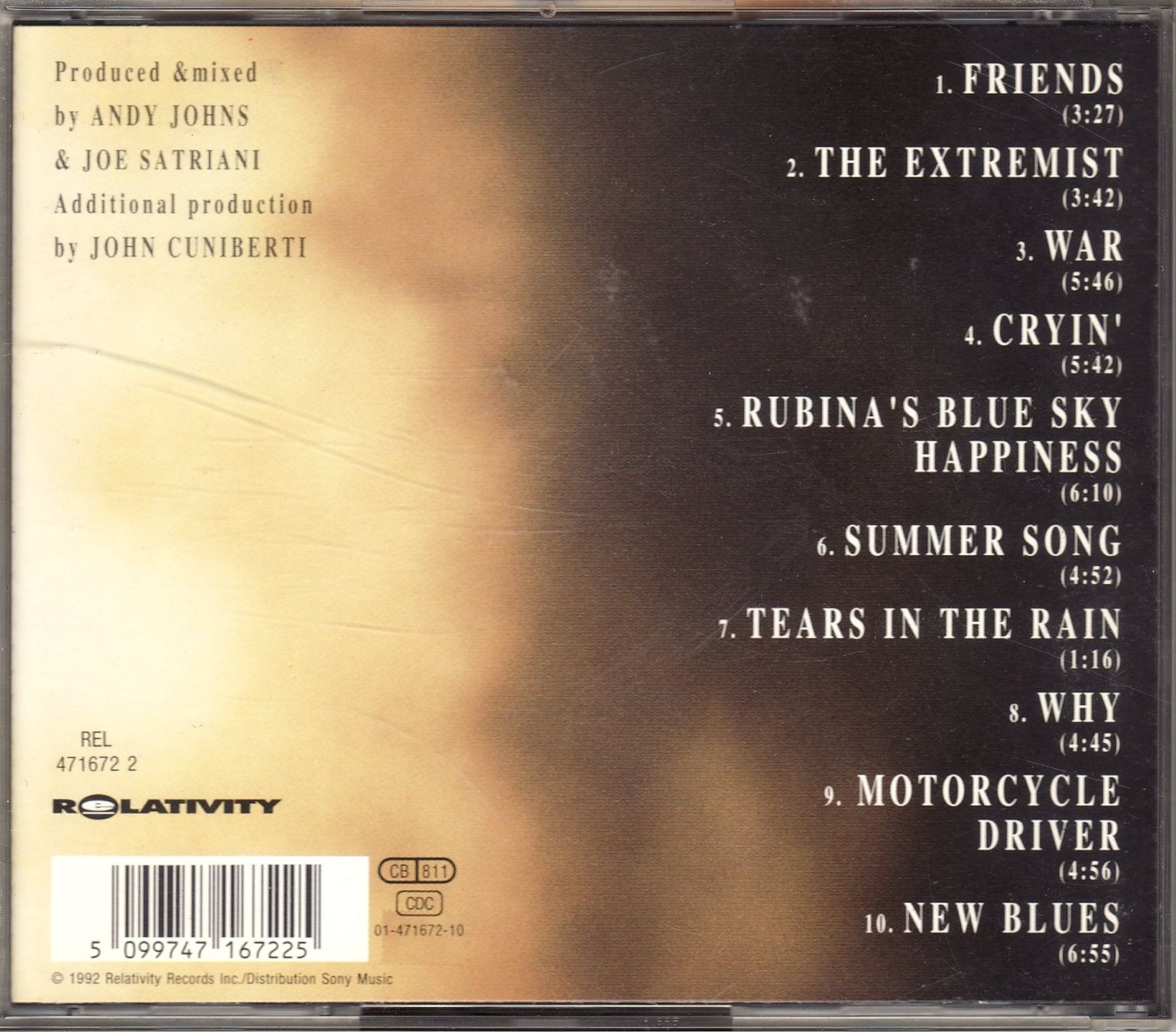 CD: Joe Satriani – The Extremist – Nuovo (secondo la descrizione) da Boussens venduto da catfood01 1