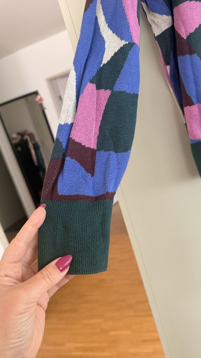 Maglioni & Felpe: Damenpullover mit buntem geometrischem Muster, Grösse L – Usato da Winterthur venduto da -BeHappy24- 5