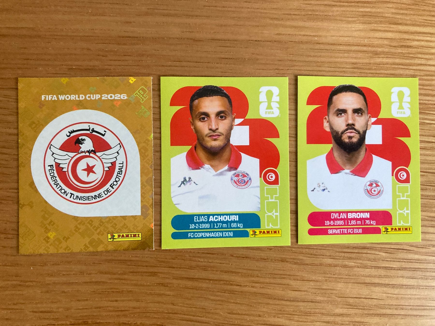 Panini Cartes à collectionner: WM Sticker TUN 1, 8, 15 – Neuf (Voir description) à Winterthur par Whitefish