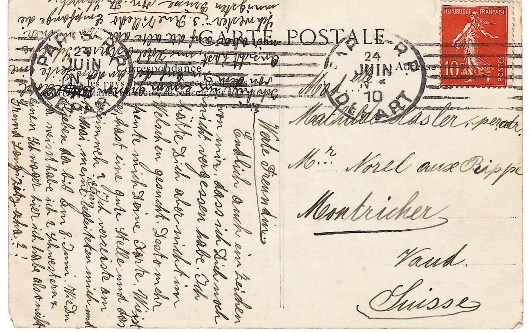 Cartoline postali: Paris - Hotel Astoria – Usato da Zweisimmen venduto da jakobsweg 1