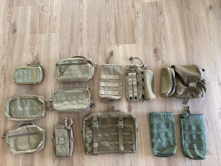 Diverse Pouches für Molle Befestigung