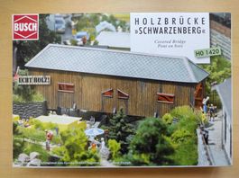 Hozbrücke "Schwerzenberg" aus echtem Holz von Busch H0