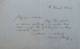 Stanislav Reinis (1873-1955) Schriftsteller - Autogramm