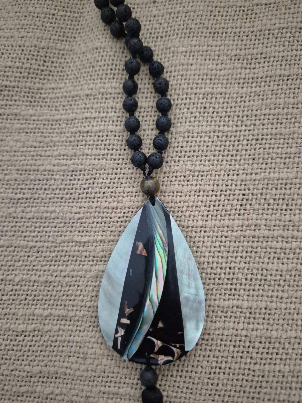 Catenine: Collier sautoir avec pendentif incrusté de nacre – Nuovo (secondo la descrizione) da uvrier venduto da lau_r7w6 1
