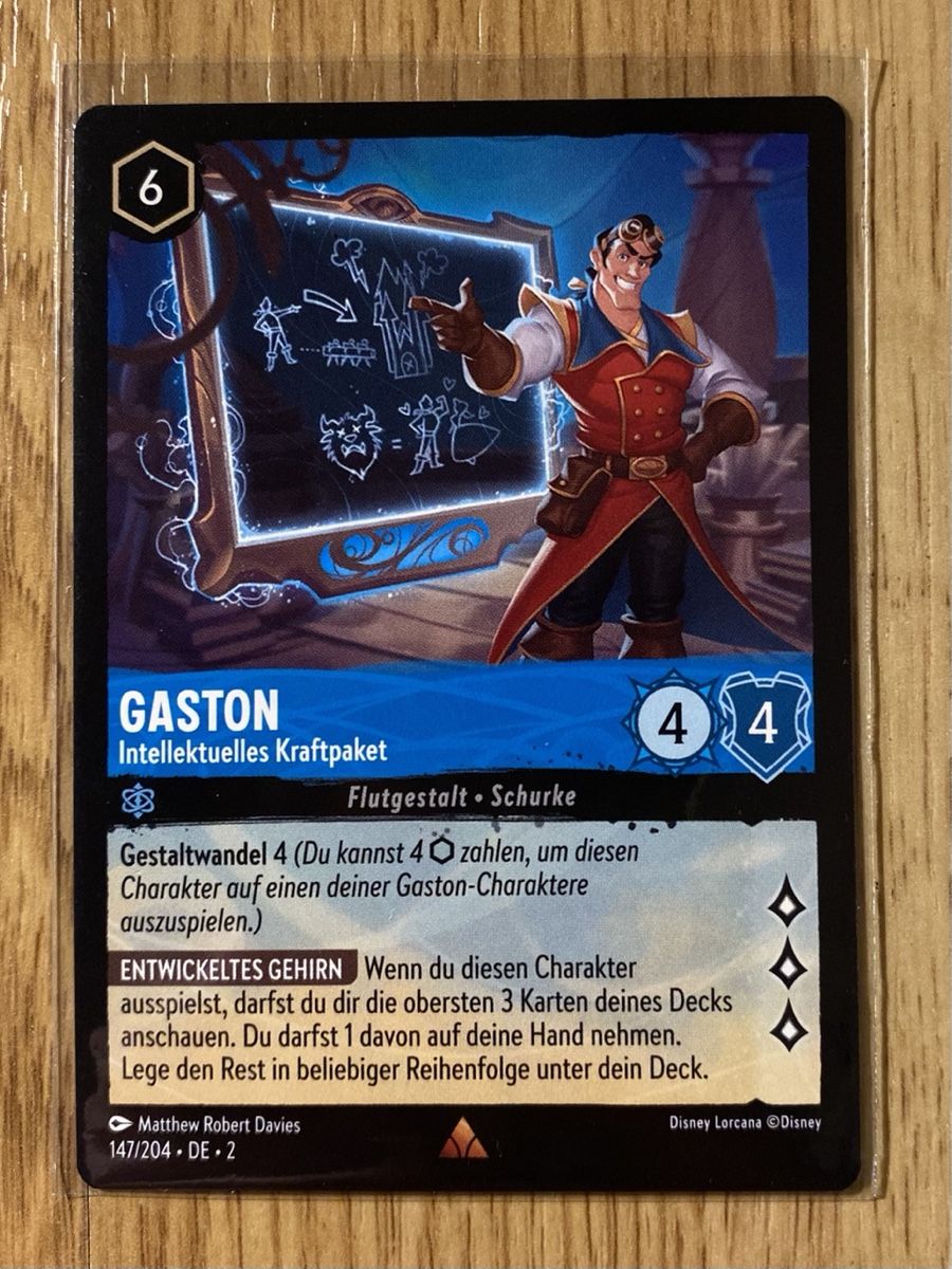 Disney Carte collezionabili: Gaston 147 DE Rare Disney Lorcana 2 – Nuovo (secondo la descrizione) da Rafz venduto da SaintCruz