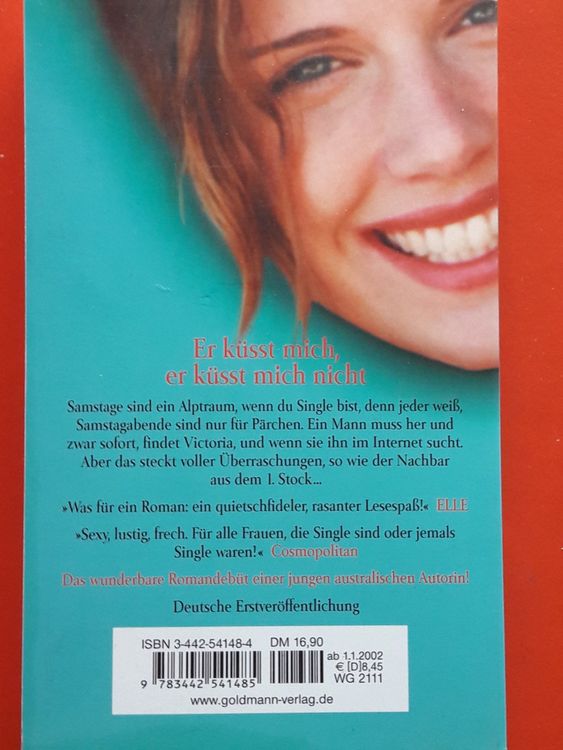 Roman von Jessica Adams 1998 Er küsst mich // nicht Kaufen auf Ricardo