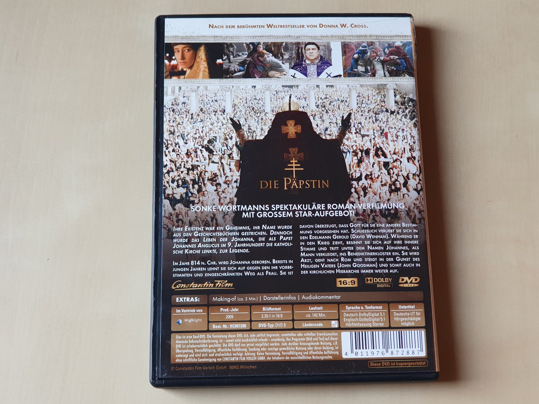 Tous les DVDs: Die Päpstin – D'occasion à Stansstad par collectorsshop 1