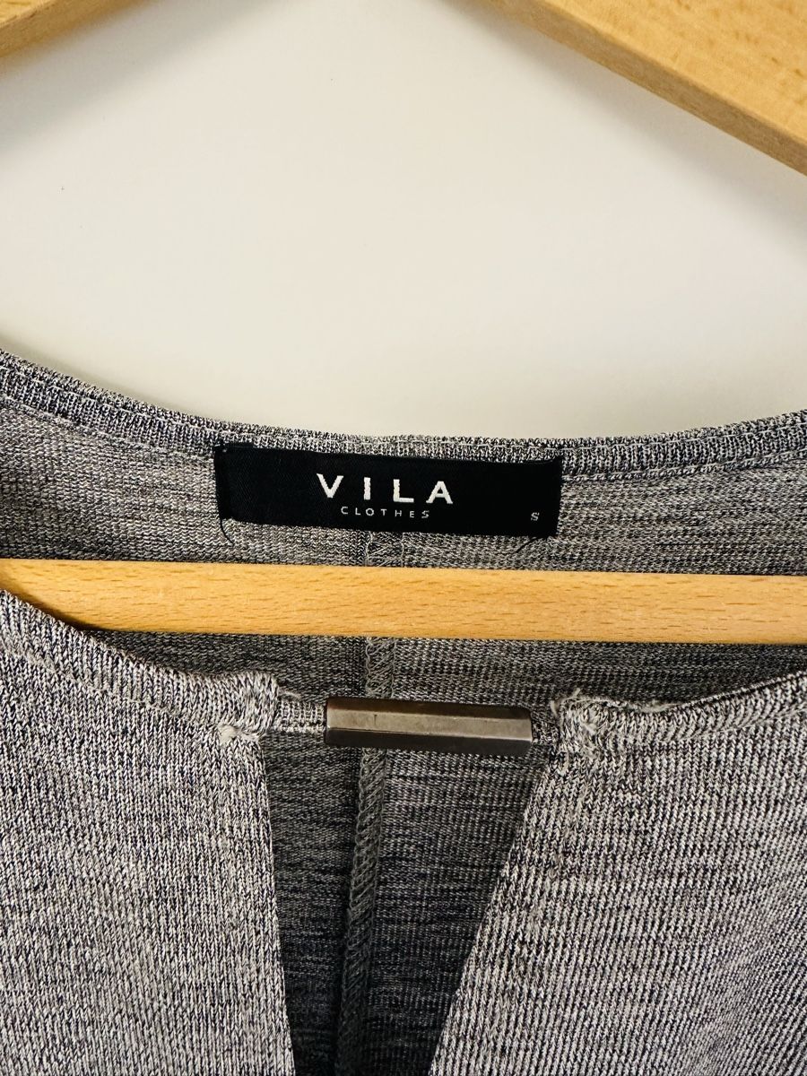 Vila Vestiti: Gray VILA Long Dress with Belt, Size S – Usato da Kilchberg ZH venduto da kku_pv69 2