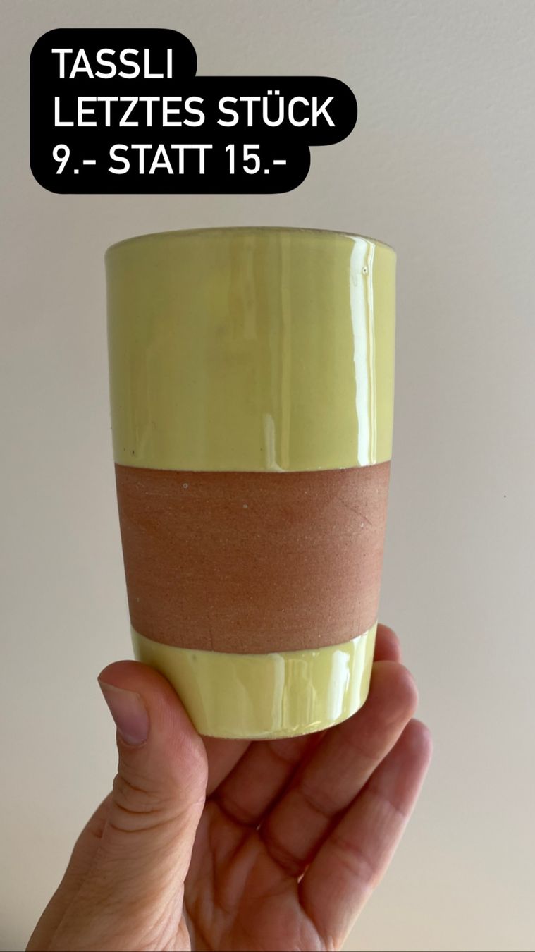 Tazze: Kaffee-Tassli gelb neu – Nuovo e nell'imballaggio originale da Hochdorf venduto da jayayoga