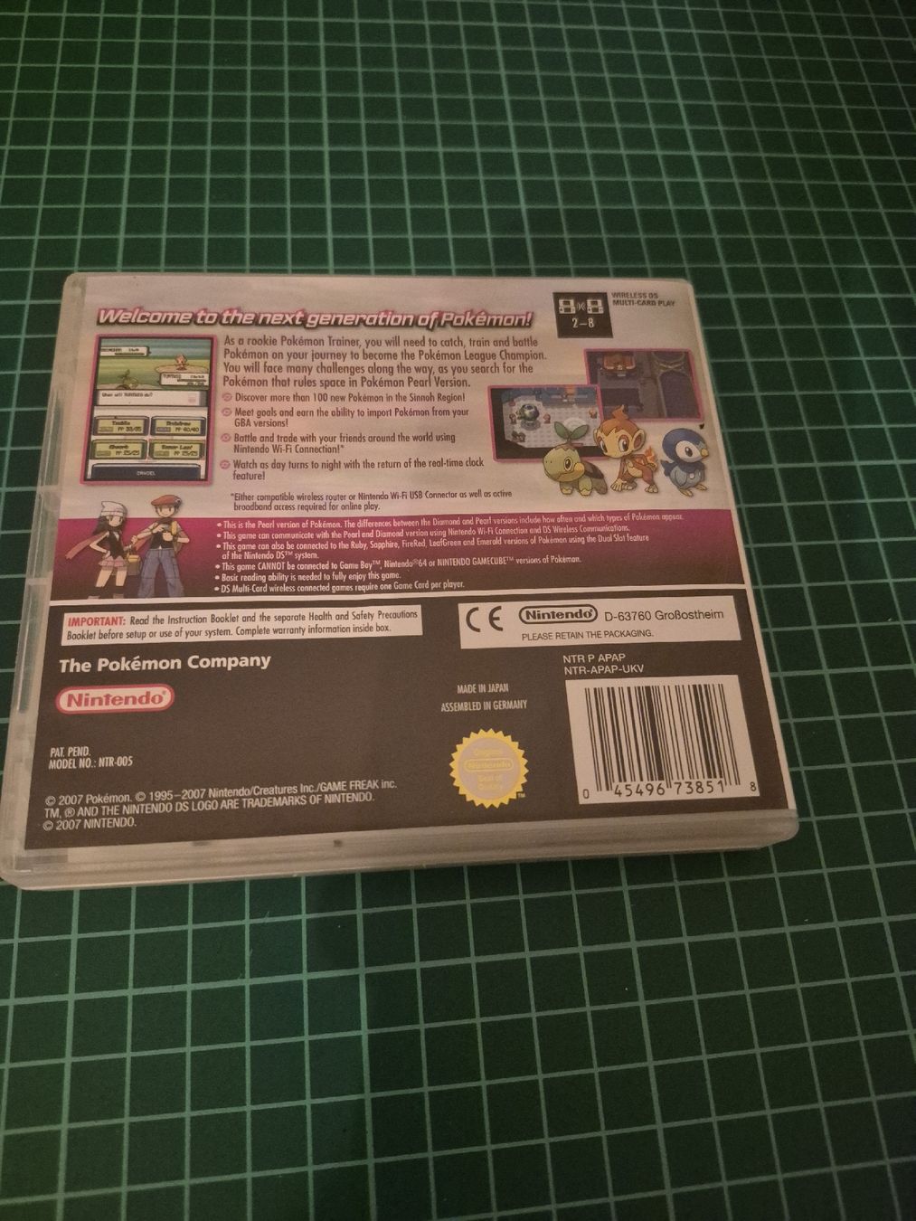 Pokémon Giochi: Pokemon Pearl Version - Nintendo DS - Complete in Box!  – Usato da Meyrin venduto da Retro-GZ 7