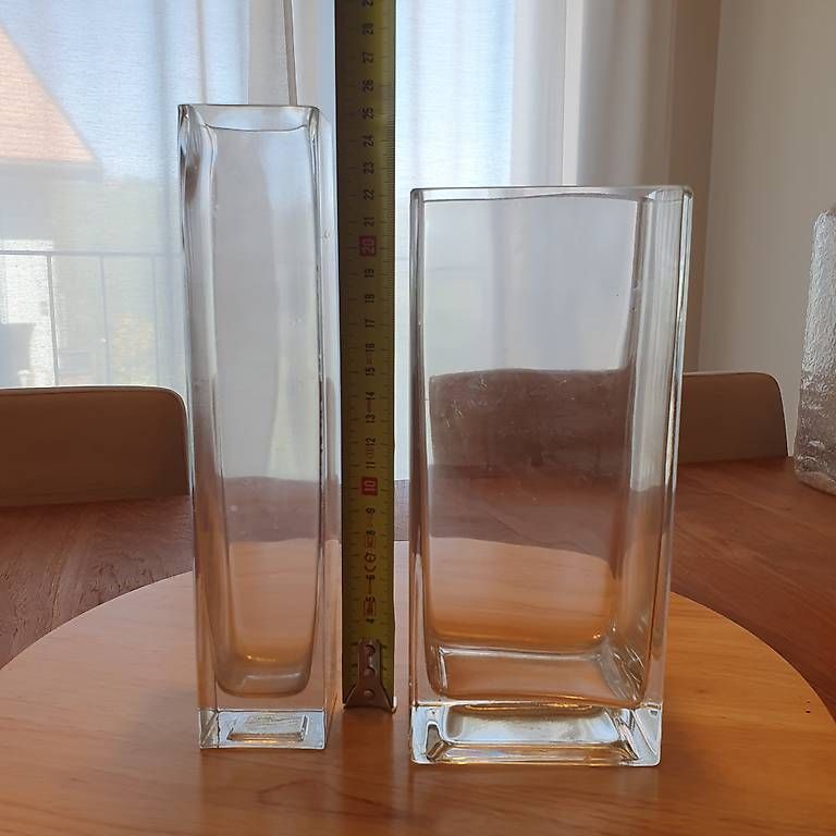 Vasi & Recipienti: Lot 3 Vases rectangulaire transparents – Usato da Corcelles-le-Jorat venduto da Fashion_Unfold 1