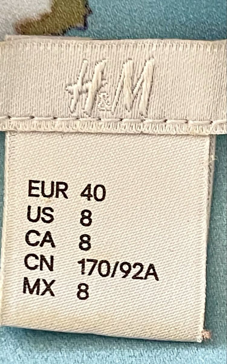 H&M Camicette: H&M Bluse Türkis Blumenmuster Gr. 40 Top Herbst – Usato da Gränichen venduto da RetoLexi 3