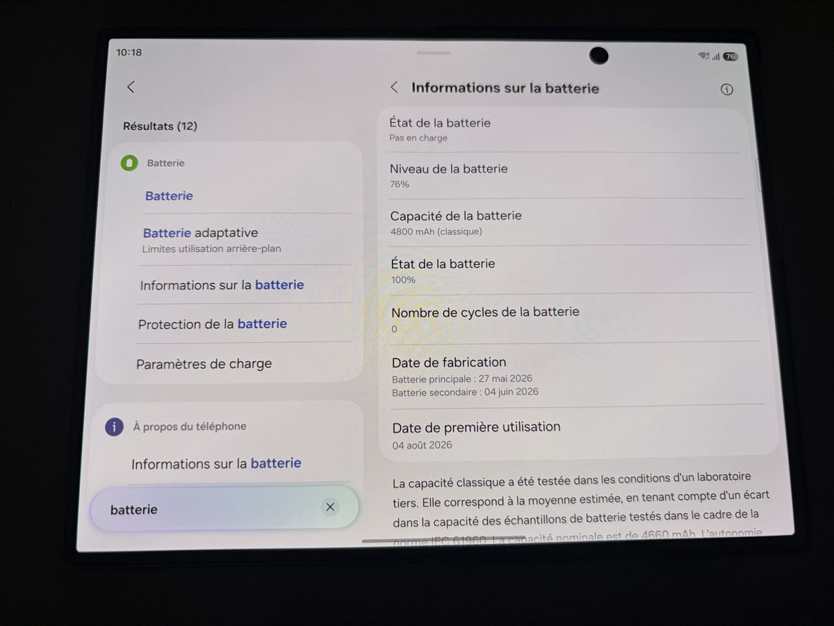 Samsung Telefoni cellulari / Smartphones: Samsung Galaxy Z Fold8 Fold 8 - 256Gb - Graphite - Neuf – Nuovo (secondo la descrizione) da Meyrin venduto da Samos23 5