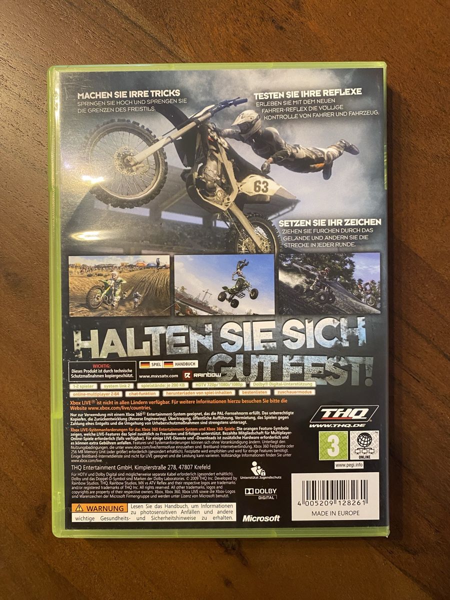 Microsoft Giochi: MX vs. ATV Reflex für Xbox 360 – Usato da Thunstetten venduto da Virus_33 2