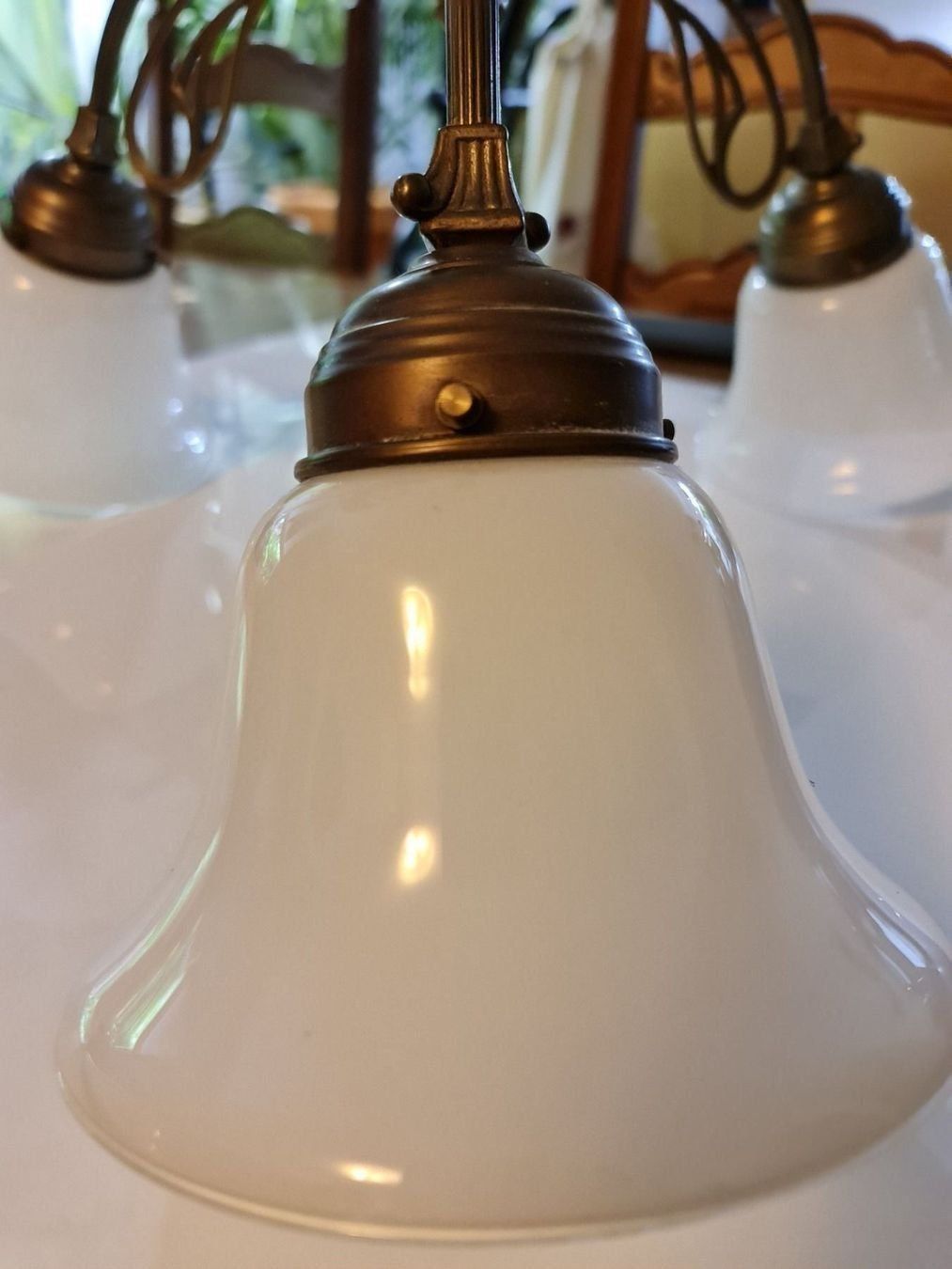 Lampadari & plafoniere: Dreiflammige Deckenlampe aus Messing – Nuovo (secondo la descrizione) da Pfungen venduto da Fastback66 3
