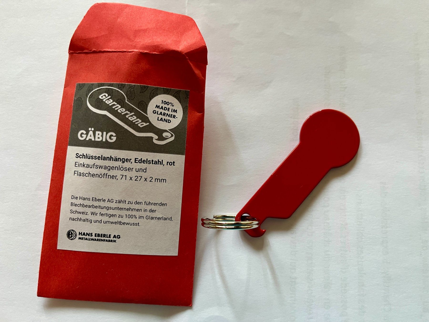 Schlüsselanhänger & - bänder: Schlüsselanhänger, rot, Doppelfunktion – Neu und originalverpackt aus Bern von cubus01 2