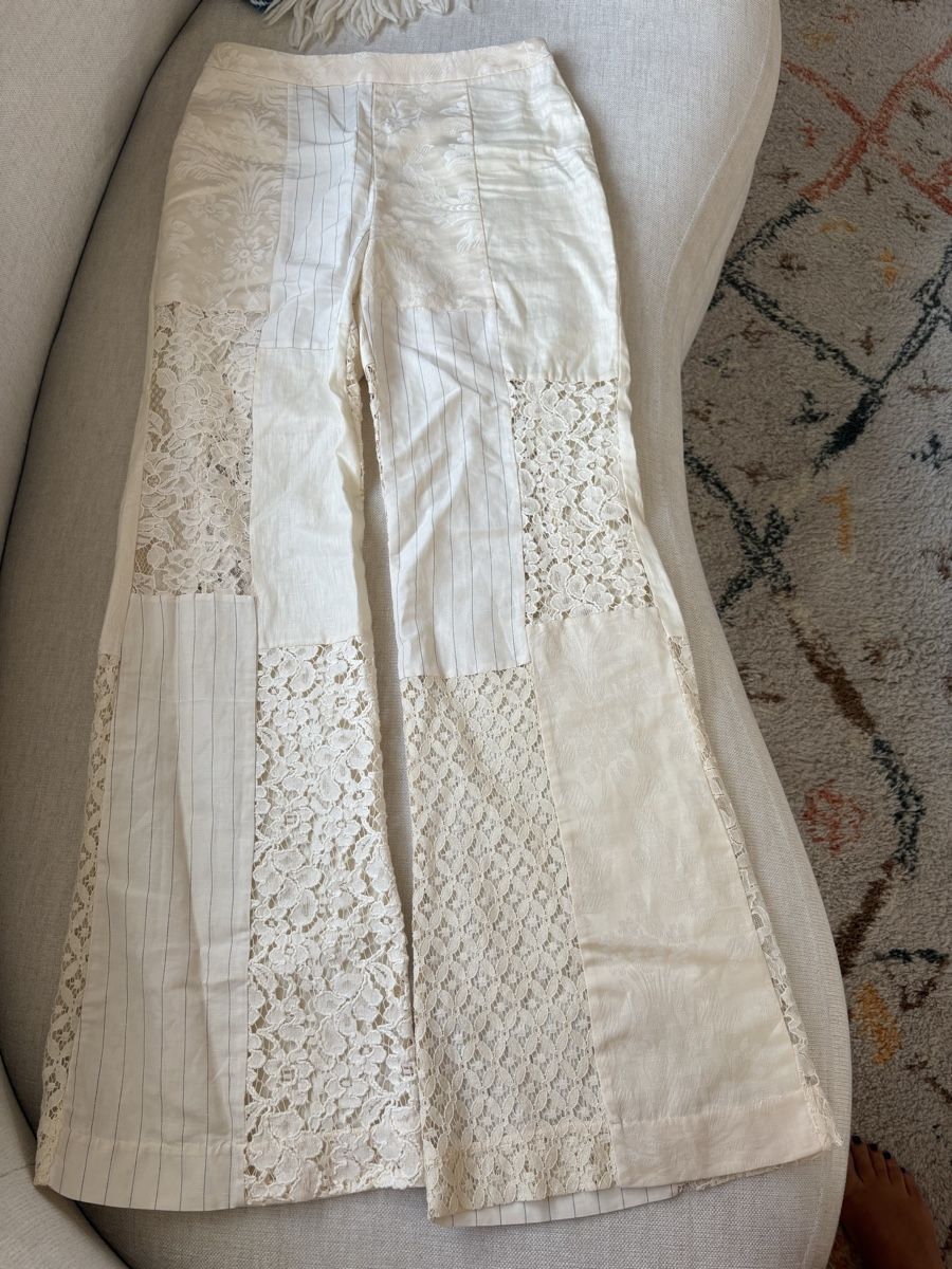 Hosen: Zimmermann patchwork lace trousers size 2 new with tags – Neu (gemäss Beschreibung) aus Zürich von Charrua