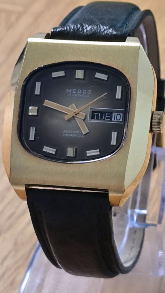 Orologi: Vintage Medco Automatic Uhr, vergoldet! – Usato da Untersiggenthal venduto da TimeandShine 1