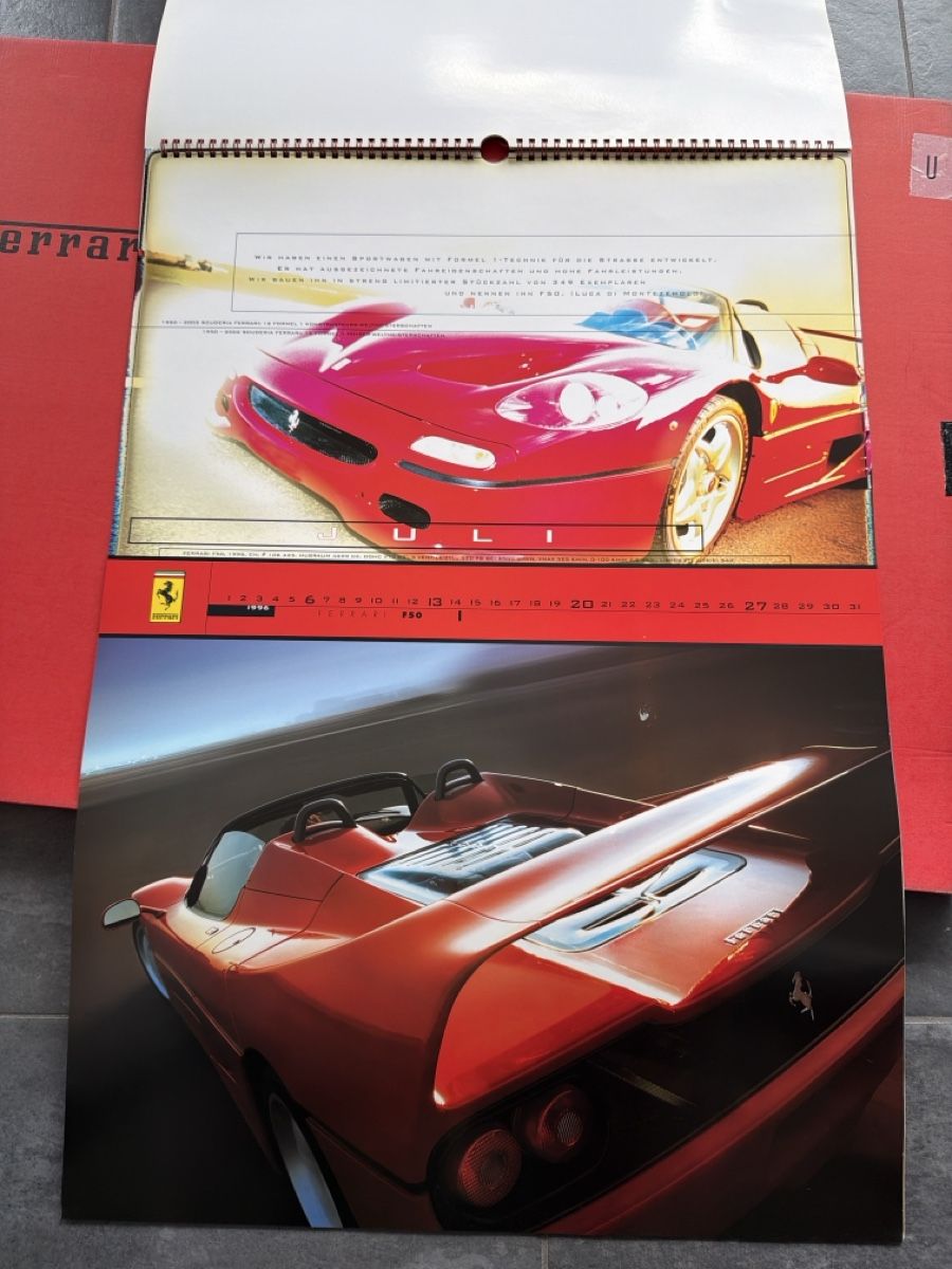 Ferrari Calendari: Original Ferrari Kalender 2003 – Usato da Wolfwil venduto da Rolex1 6