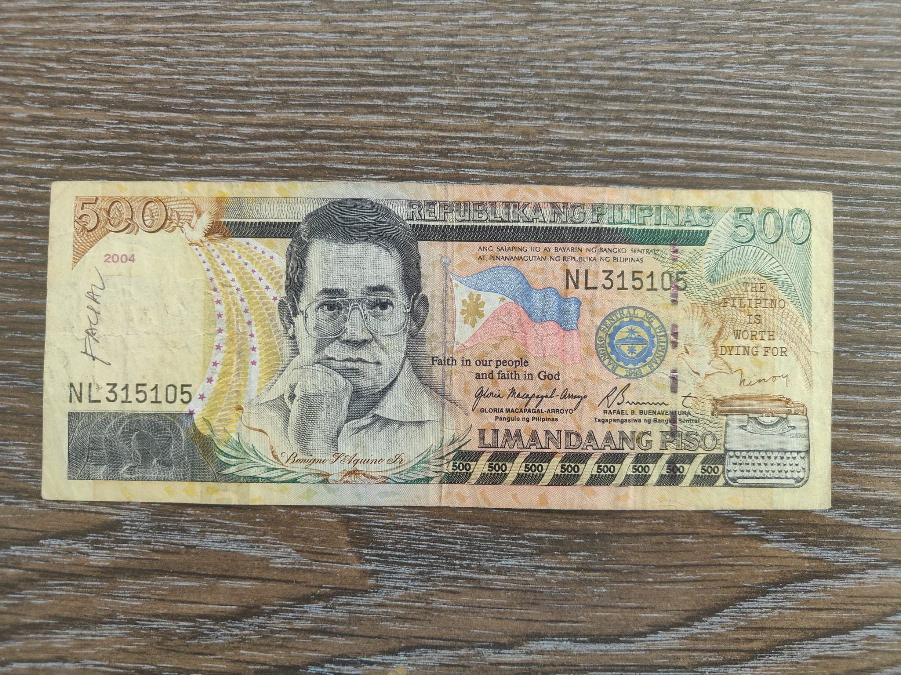 Banconote: Philippinen 500 Piso 2004 !!!!!! – Usato da Flaach venduto da Lonzo99