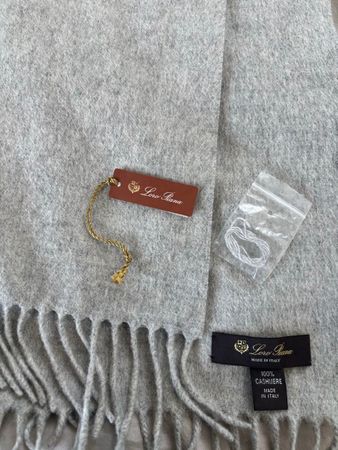 Loro Piana Kaschmir Schal silber grau wunderschön