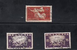 Timbres suisses 1919 - Timbres de la Paix - Pax