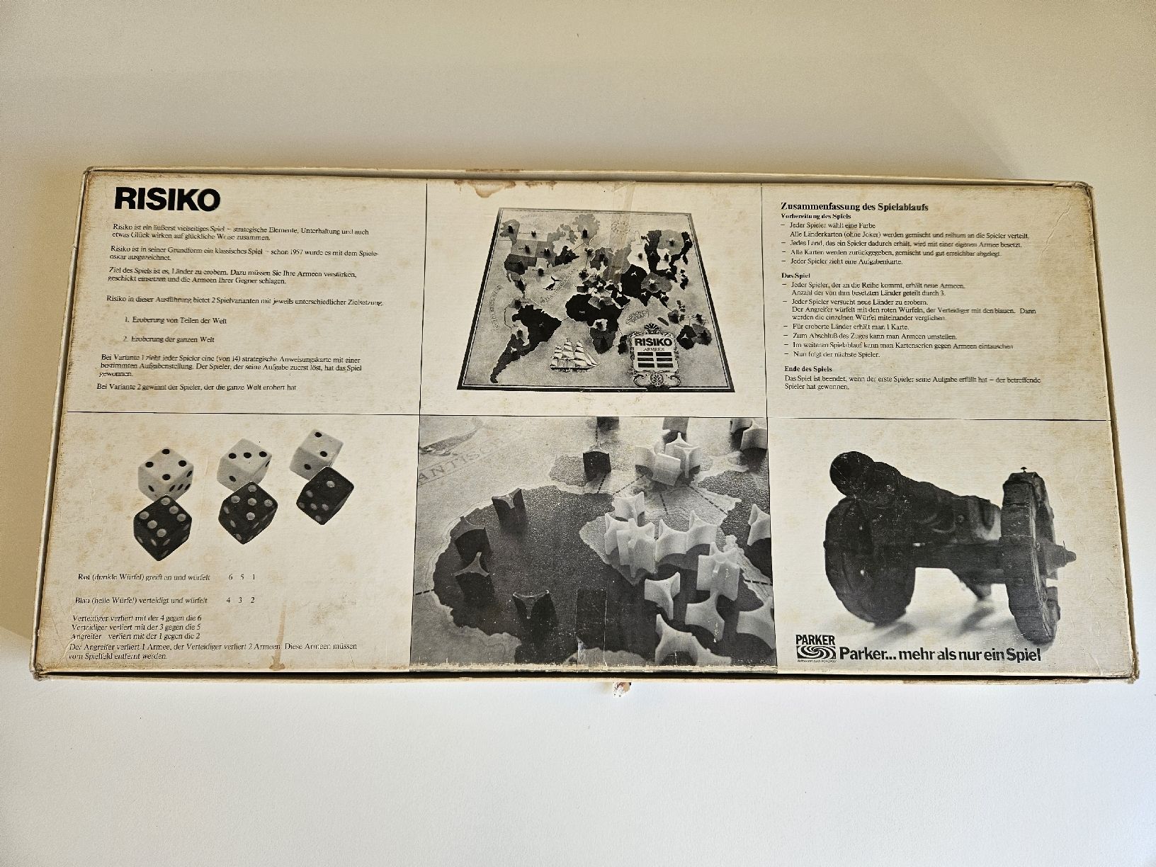 Parker Jeux: Brettspiel Risiko Parker 1975 – D'occasion à Oberdorf BL par BaldenEagle 5