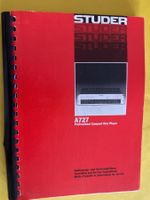 Studer A 727 Bedienungs- und Serviceanleitung