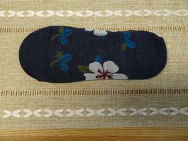 2 Paar NEUE Sneaker Socken blau & schwarz Gr. 35-38 - 224128