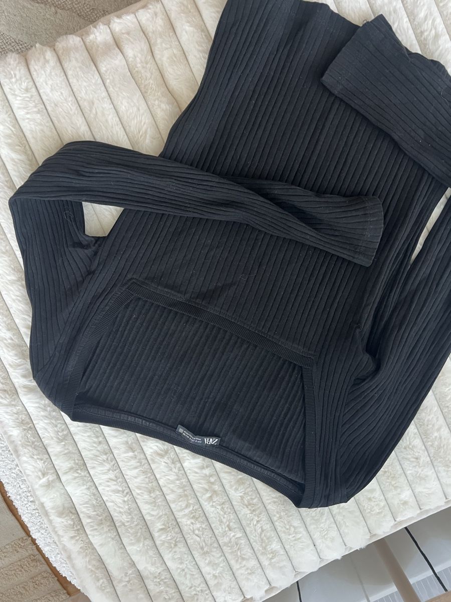 Zara Pullover & Sweatshirts: ZARA RIPPSTRICK PULLOVER SCHWARZ GR S – Gebraucht aus Basel von theo-g77 3