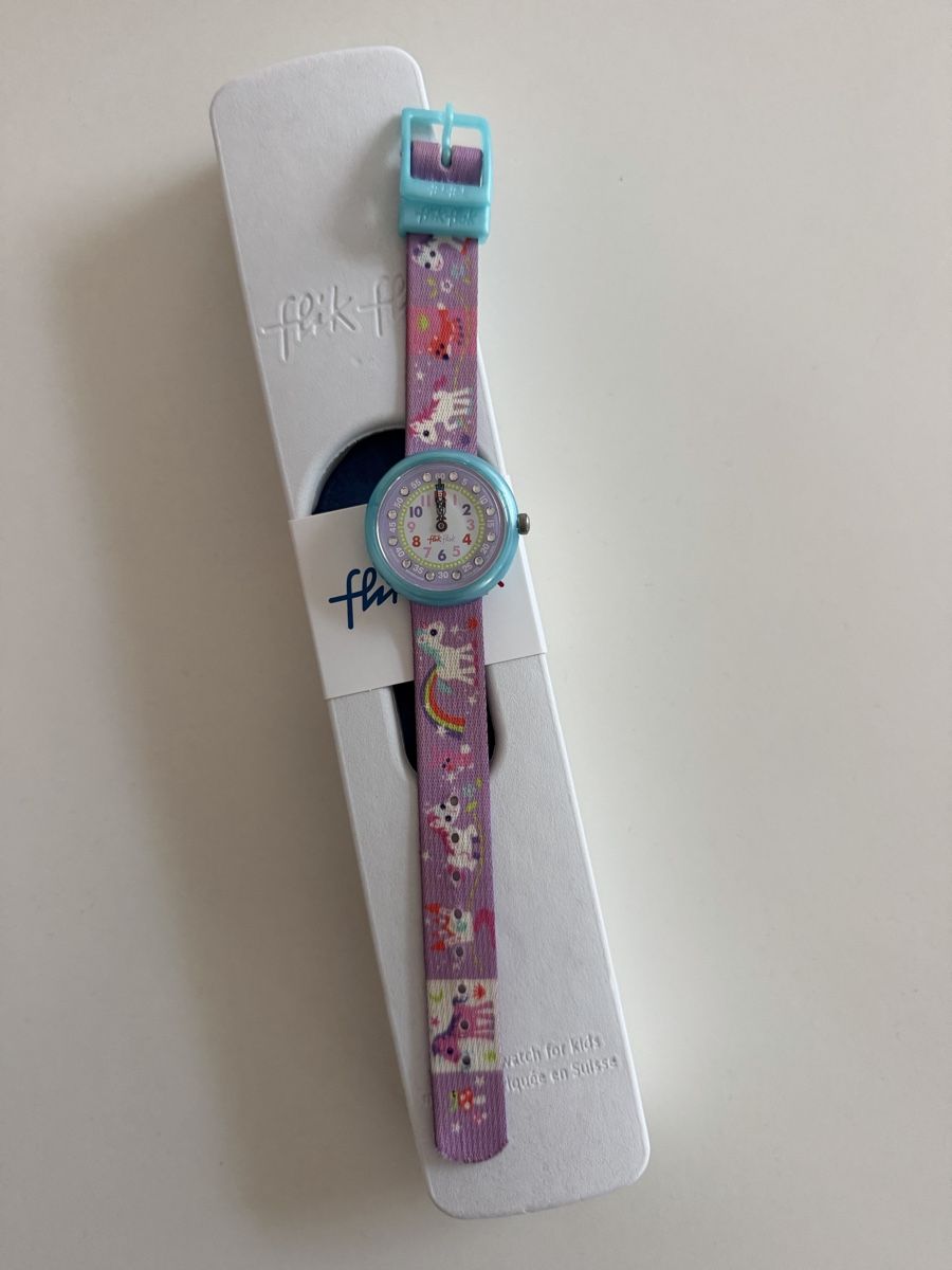 Flik Flak Orologi: Flik Flak Einhorn Uhr – Usato da Solothurn venduto da Vintage87