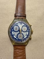 Swatch Chrono vintage, bracelet cuir