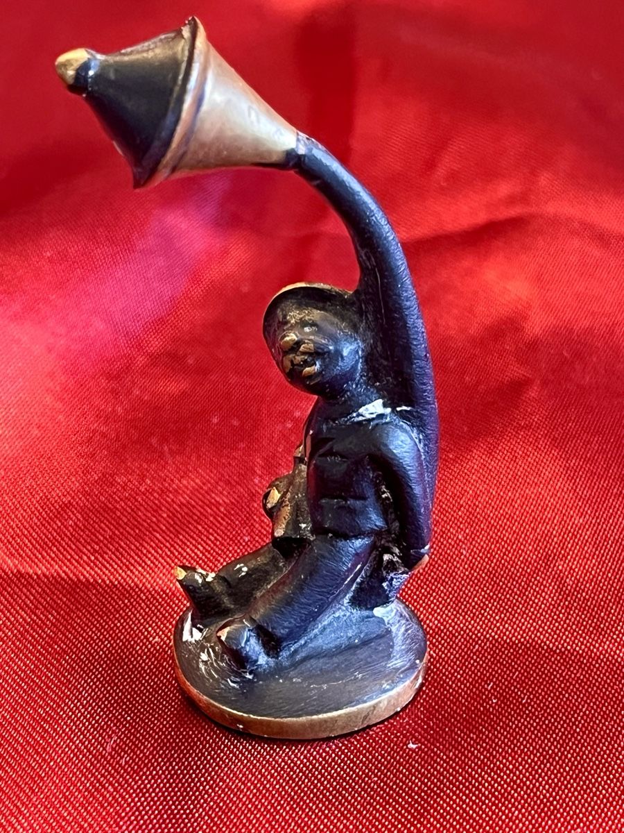 Figuren: Bronze/Messing Figur „Trinker an Laterne“ – Gebraucht aus Zürich von Juancarlos1 2