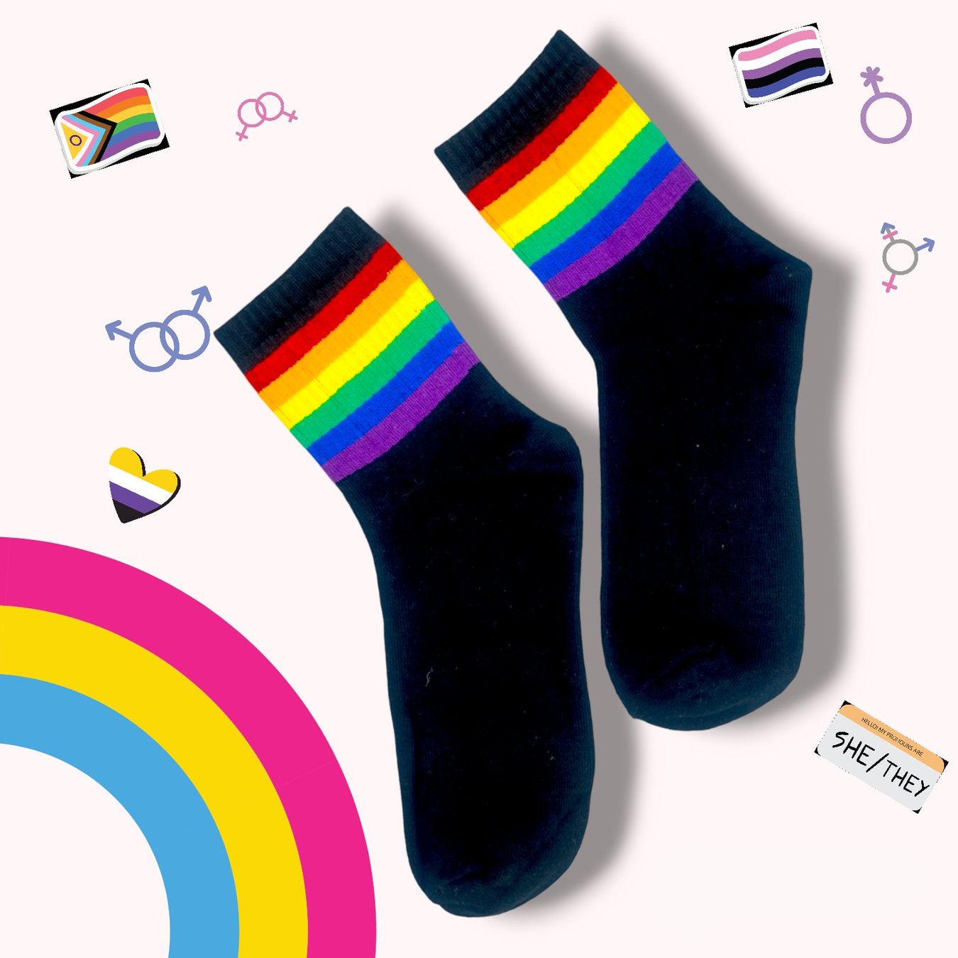 Calze: MissingSocks LGBT Regenbogen – Nuovo e nell'imballaggio originale da Münchenstein venduto da MissingSocks