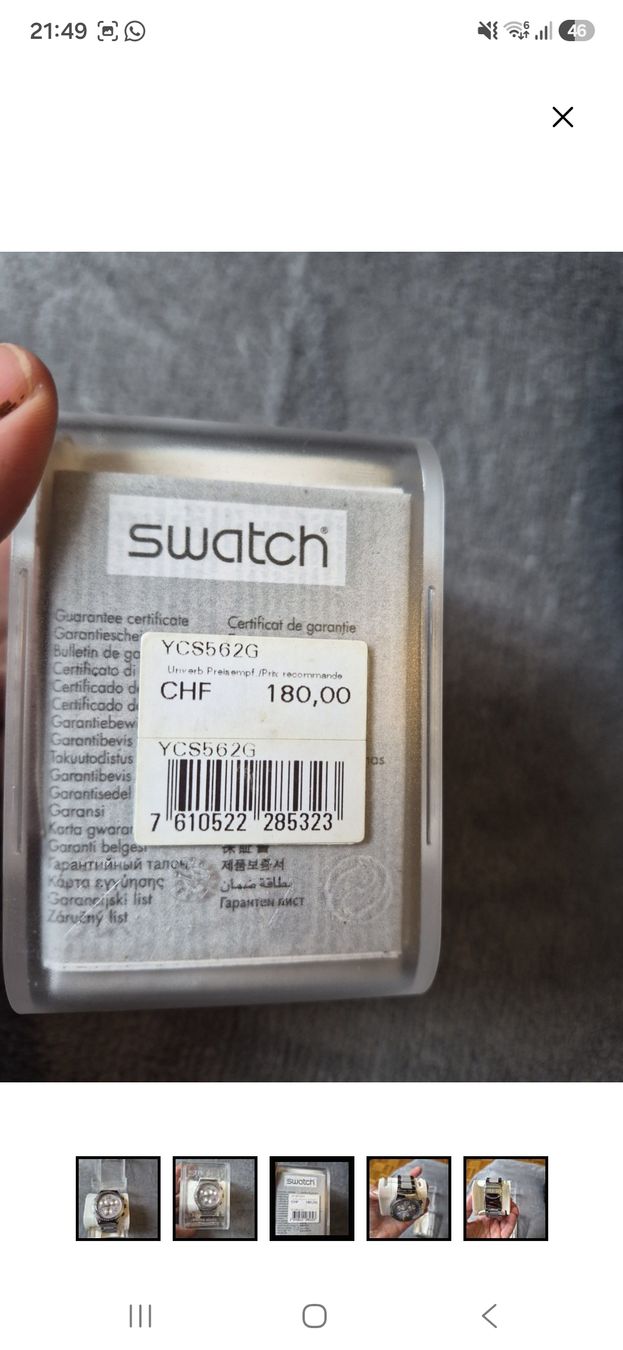 Swatch Orologi: Montre Chrono Swatch – Nuovo (secondo la descrizione) da Lausanne venduto da lae_nrf5 2