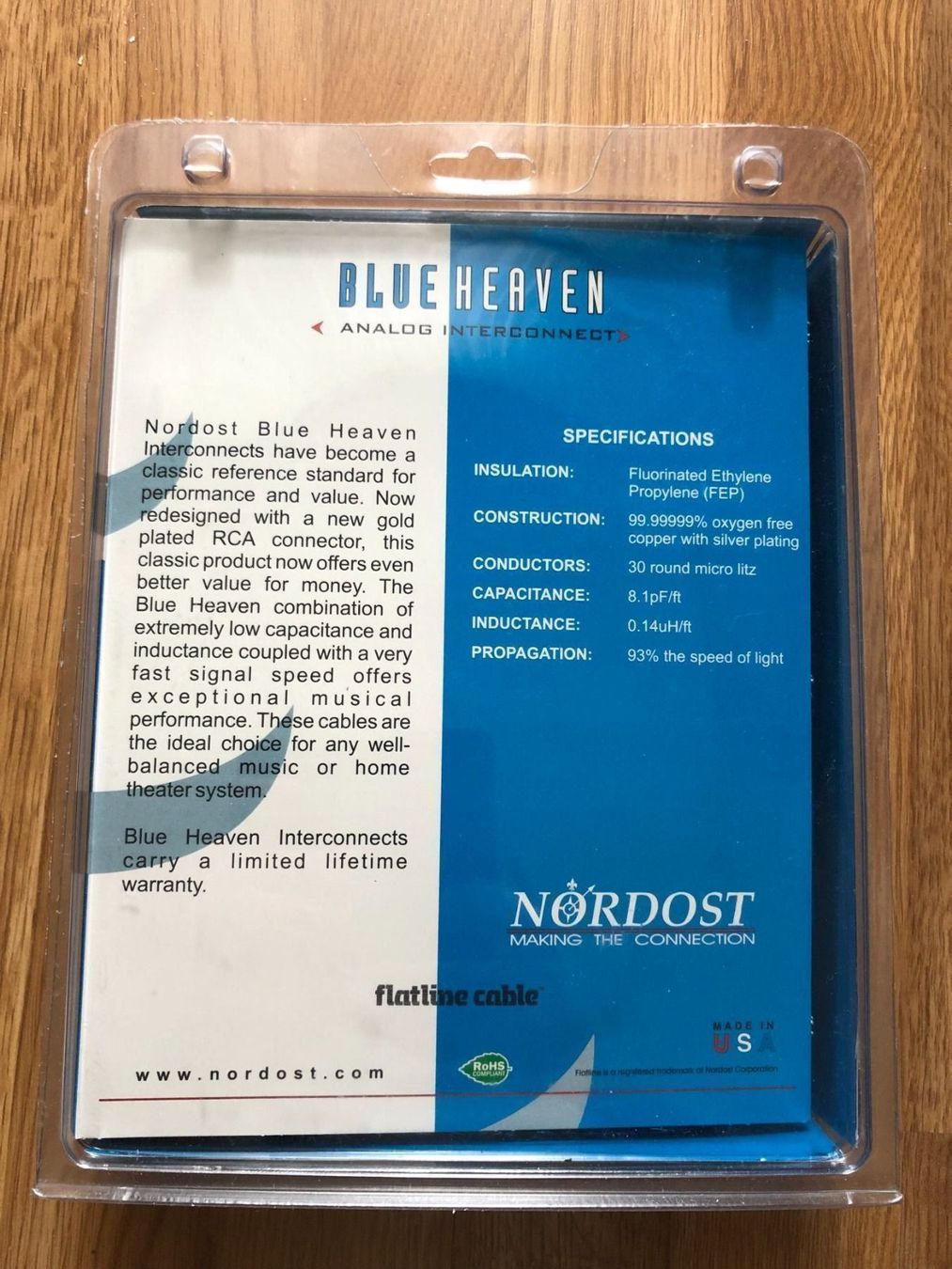 Cavi: INTERCONNECT NORDOST 1M/RCA NEU&OVP – Nuovo e nell'imballaggio originale da Landquart venduto da interesse63 3